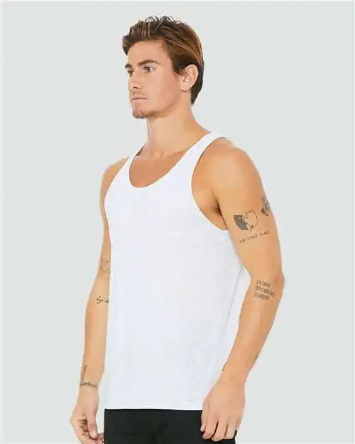 Bella + Canvas 3484 Triblend Tank - White Fleck