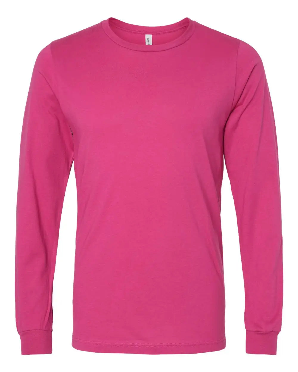 Bella + Canvas 3501 Jersey Long Sleeve Tee - Berry - Black / Xs