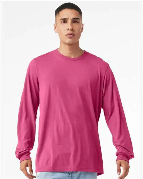 Bella + Canvas 3501 Jersey Long Sleeve Tee - Berry