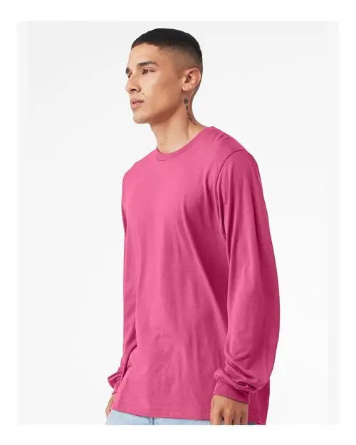 Bella + Canvas 3501 Jersey Long Sleeve Tee - Berry