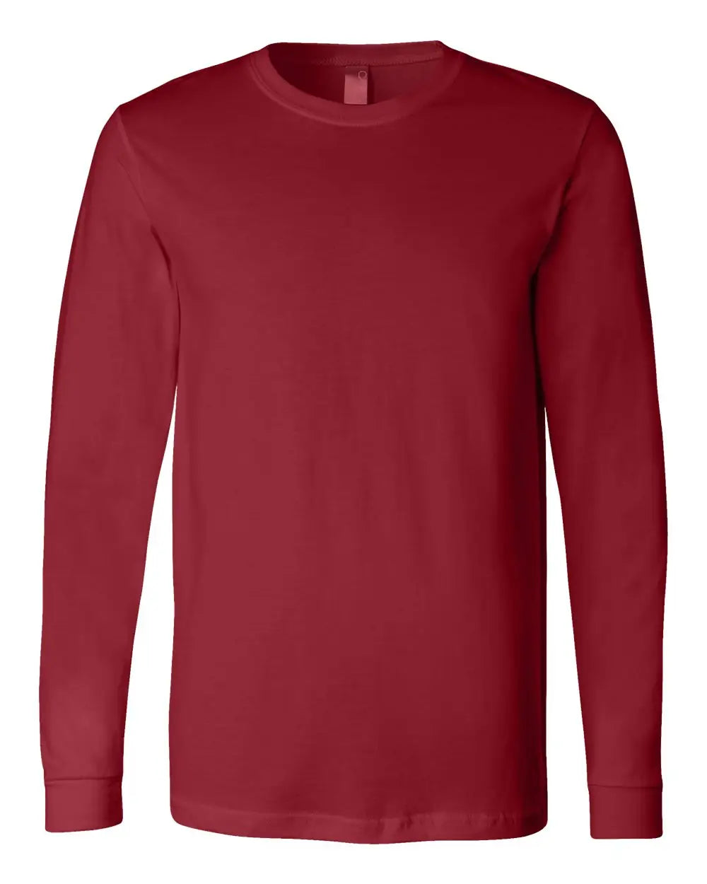 Bella + Canvas 3501 Jersey Long Sleeve Tee - Cardinal