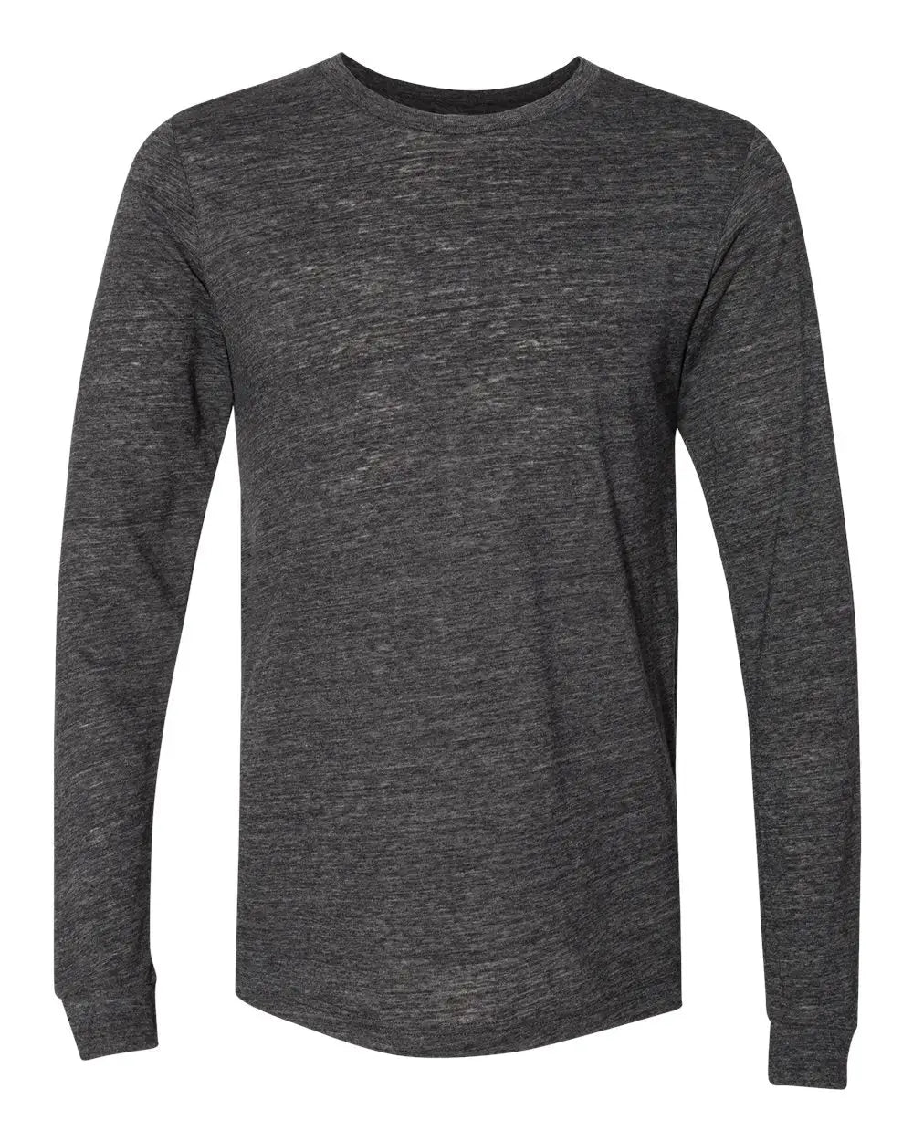 Bella + Canvas 3501 Jersey Long Sleeve Tee - Charcoal Black Slub - Dark Gray / Xs
