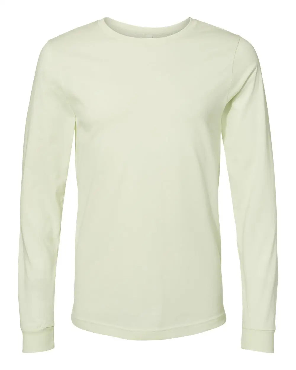 Bella + Canvas 3501 Jersey Long Sleeve Tee - Citron - Lime Dark Gray / Xs