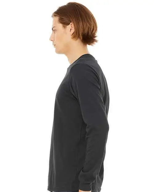 Bella + Canvas 3501 Jersey Long Sleeve Tee - Dark Grey