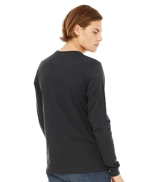 Bella + Canvas 3501 Jersey Long Sleeve Tee - Dark Grey