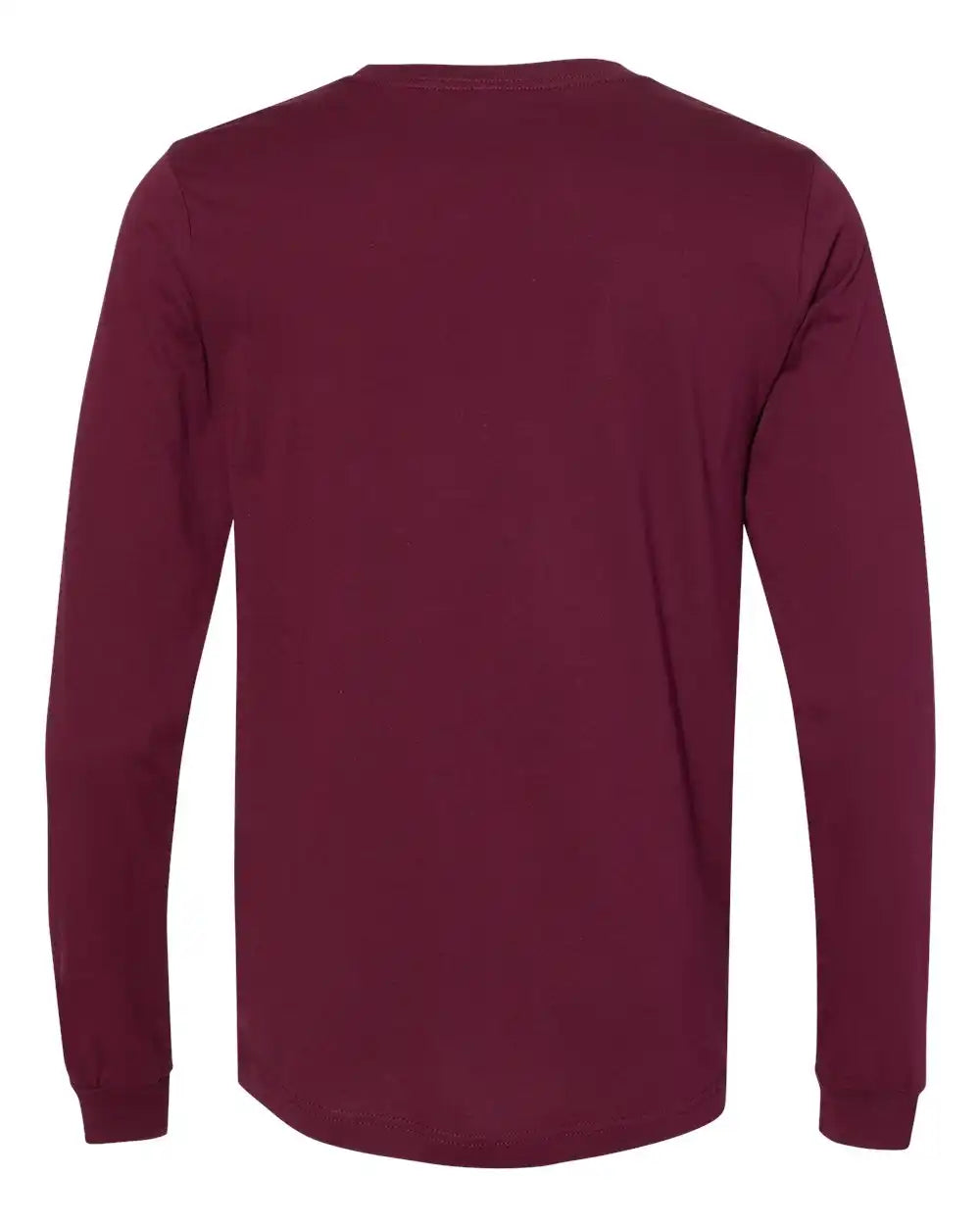 Bella + Canvas 3501 Jersey Long Sleeve Tee - Maroon - Xs
