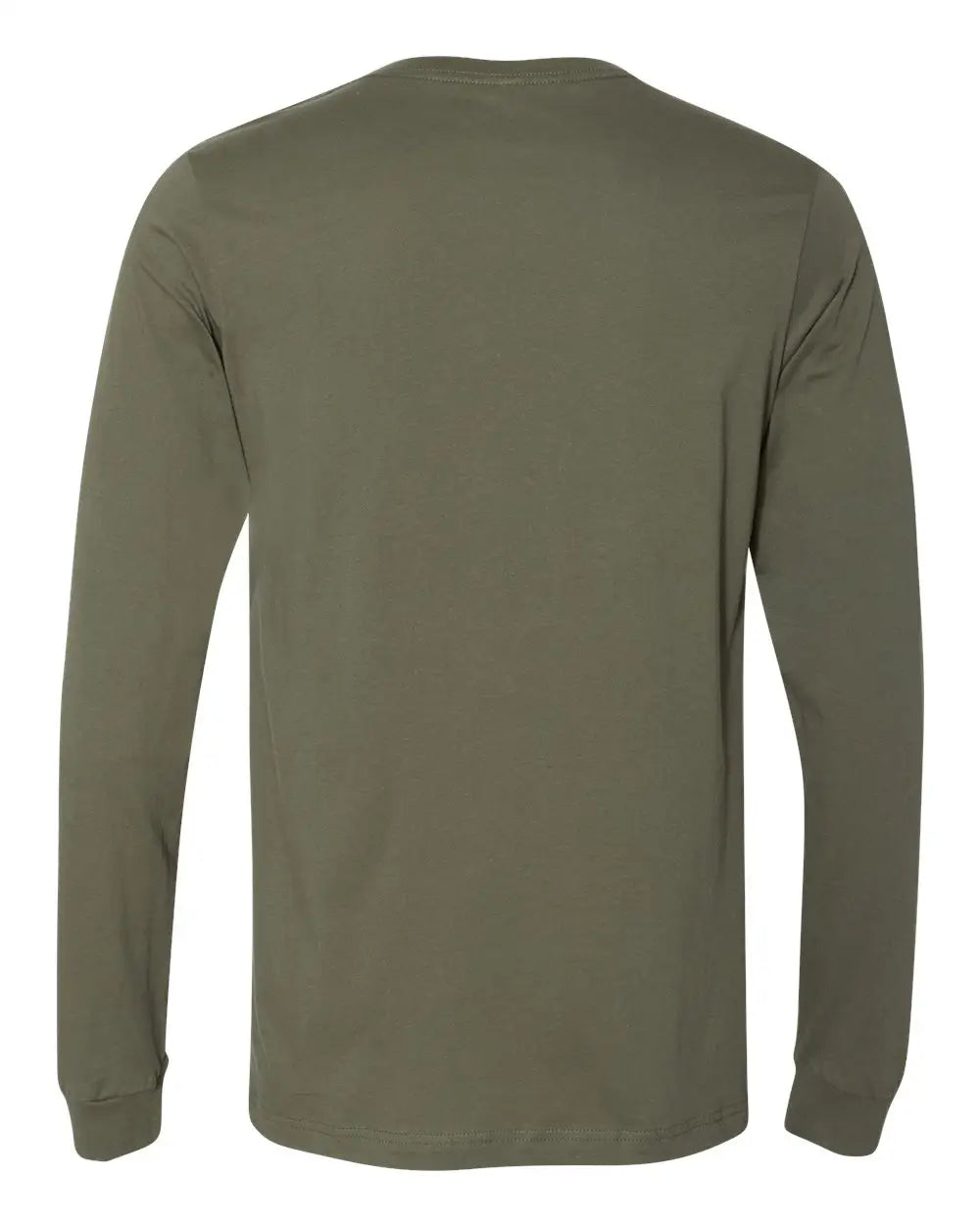 Bella + Canvas 3501 Jersey Long Sleeve Tee - Military Green