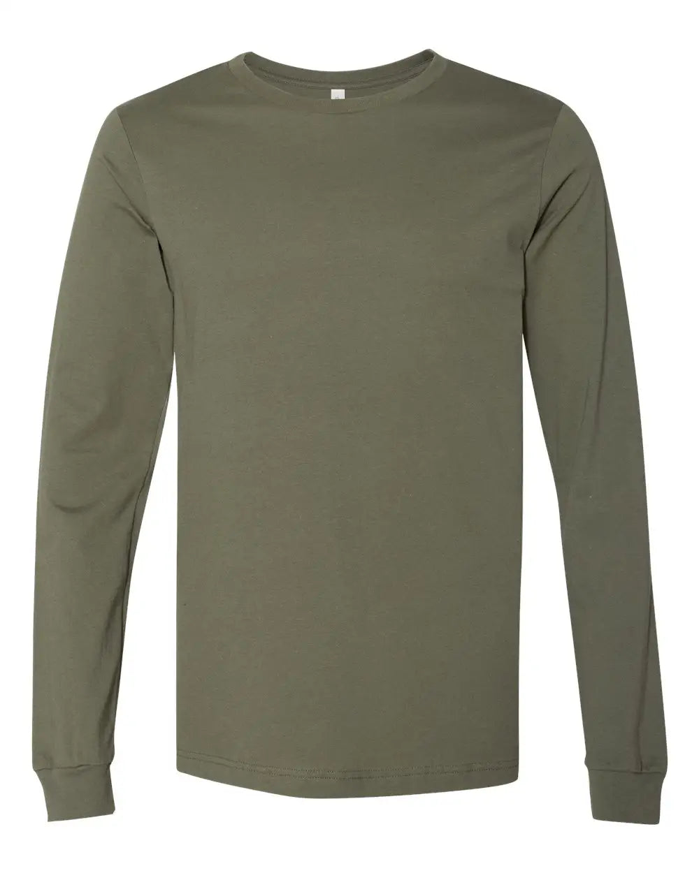 Bella + Canvas 3501 Jersey Long Sleeve Tee - Military Green
