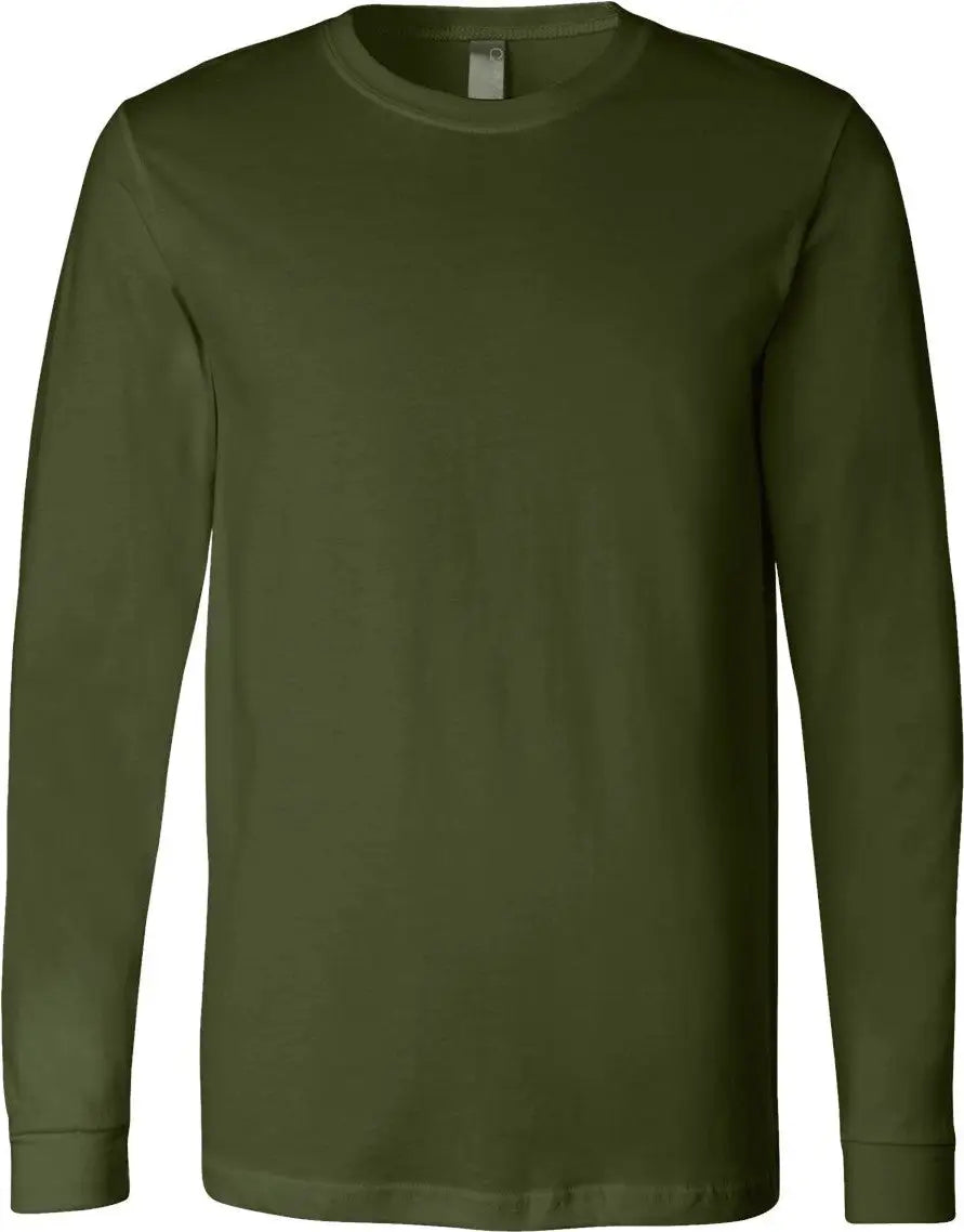 Bella + Canvas 3501 Jersey Long Sleeve Tee - Olive