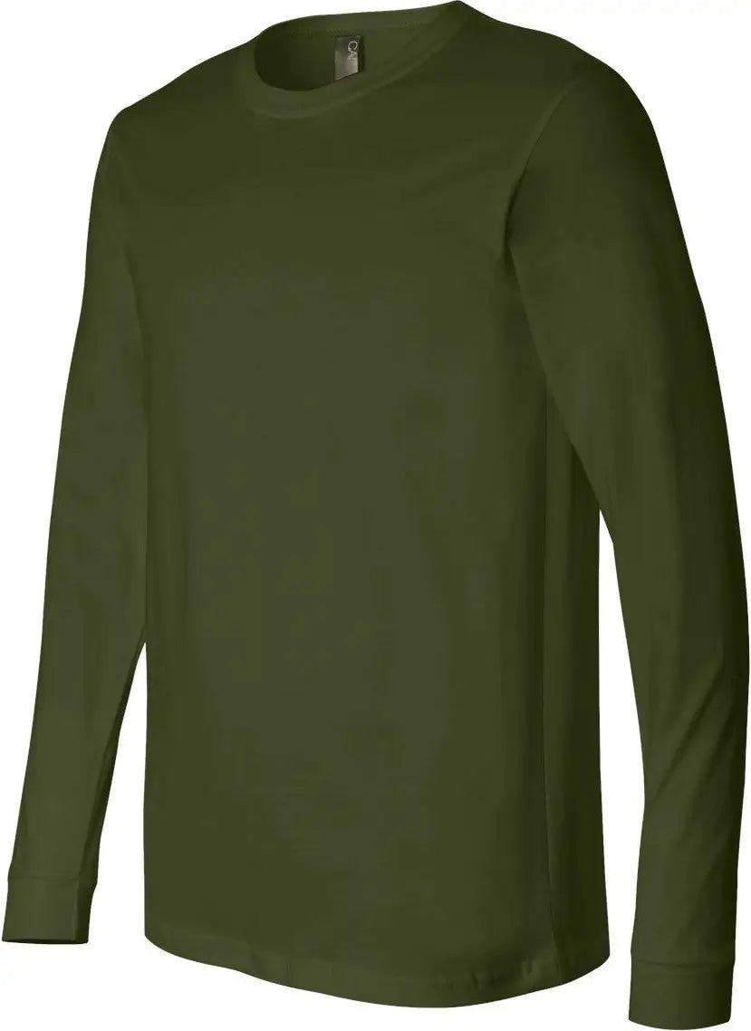 Bella + Canvas 3501 Jersey Long Sleeve Tee - Olive - Xs