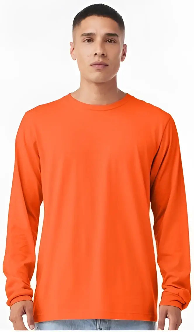 Bella + Canvas 3501 Jersey Long Sleeve Tee - Orange