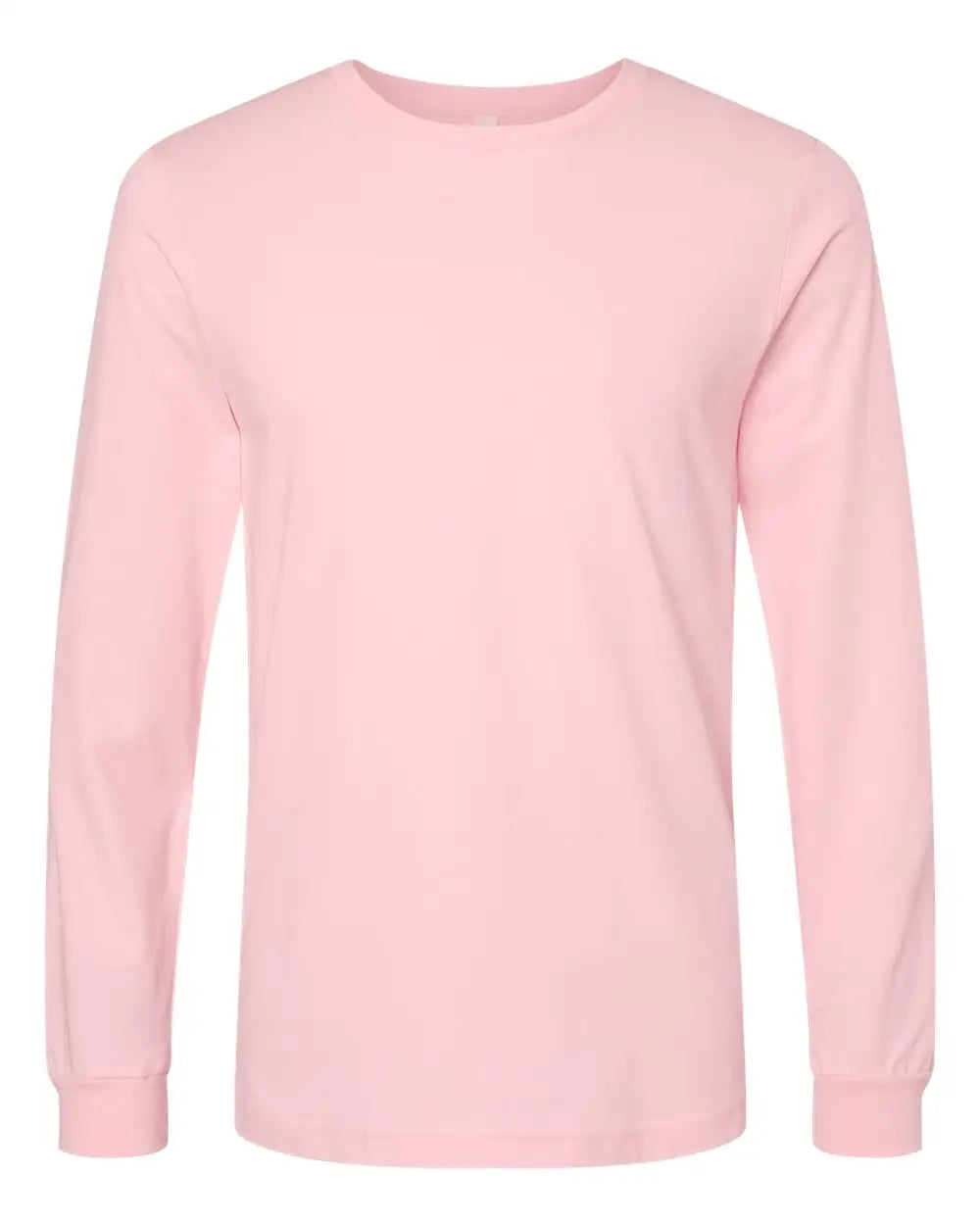 Bella + Canvas 3501 Jersey Long Sleeve Tee - Pink - Gray / Xs