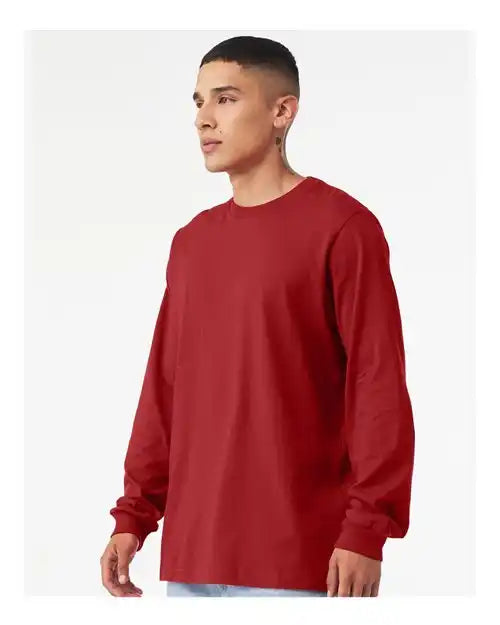 Bella + Canvas 3501 Jersey Long Sleeve Tee - Canvas Red
