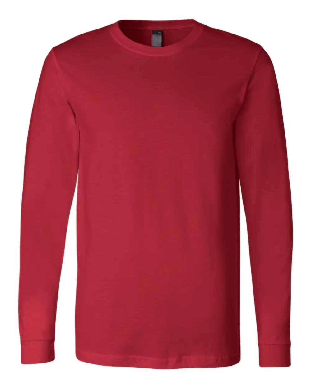 Bella + Canvas 3501 Jersey Long Sleeve Tee - Red