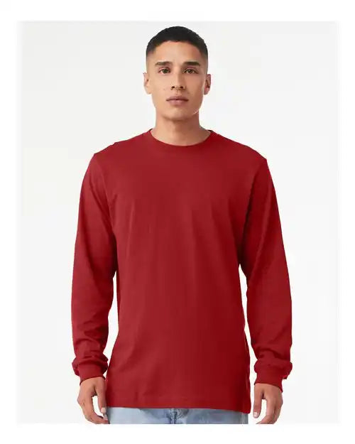 Bella + Canvas 3501 Jersey Long Sleeve Tee - Canvas Red