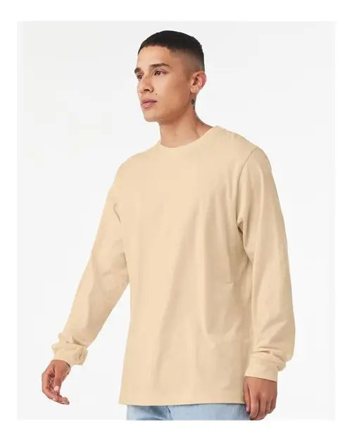 Bella + Canvas 3501 Jersey Long Sleeve Tee - Soft Cream