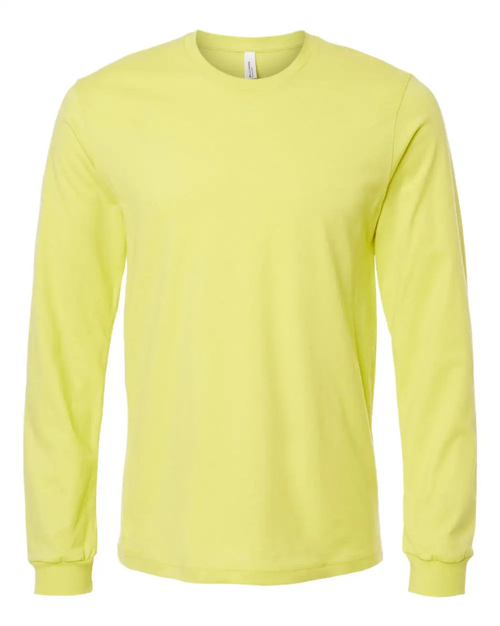 Bella + Canvas 3501 Jersey Long Sleeve Tee - Strobe - Lime / Xs
