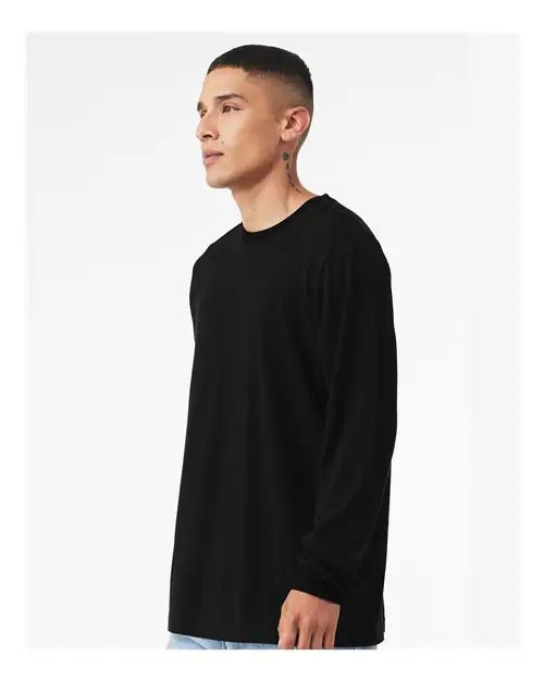 Bella + Canvas 3501 Jersey Long Sleeve Tee - Vintage Black