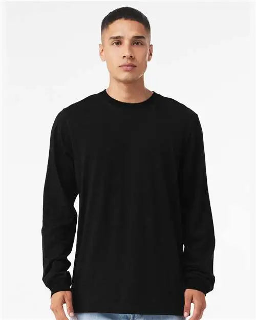 Bella + Canvas 3501 Jersey Long Sleeve Tee - Vintage Black