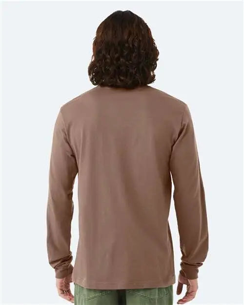 Bella + Canvas 3501 Jersey Long Sleeve Tee - Vintage Brown