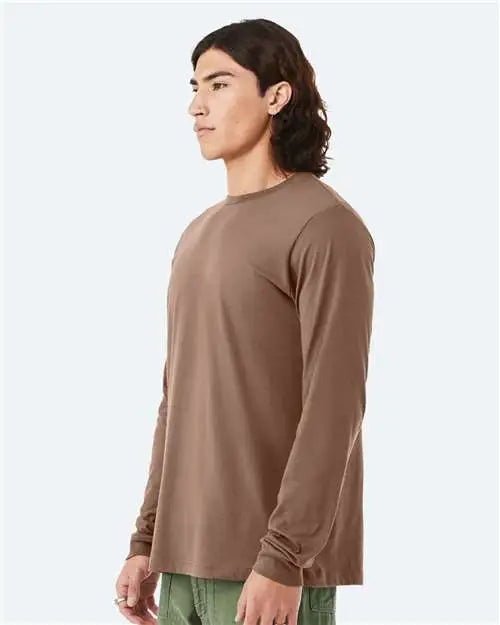 Bella + Canvas 3501 Jersey Long Sleeve Tee - Vintage Brown