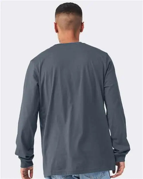 Bella + Canvas 3501 Jersey Long Sleeve Tee - Vintage Navy