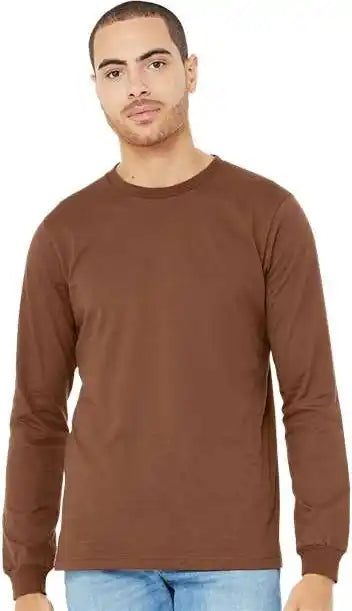 Bella + Canvas 3501 Unisex Jersey Long Sleeve Tee Chestnut
