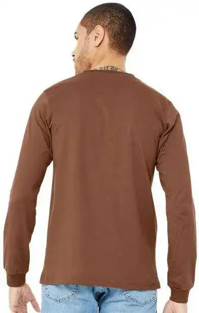 Bella + Canvas 3501 Unisex Jersey Long Sleeve Tee Chestnut