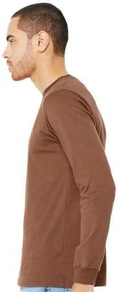 Bella + Canvas 3501 Unisex Jersey Long Sleeve Tee Chestnut