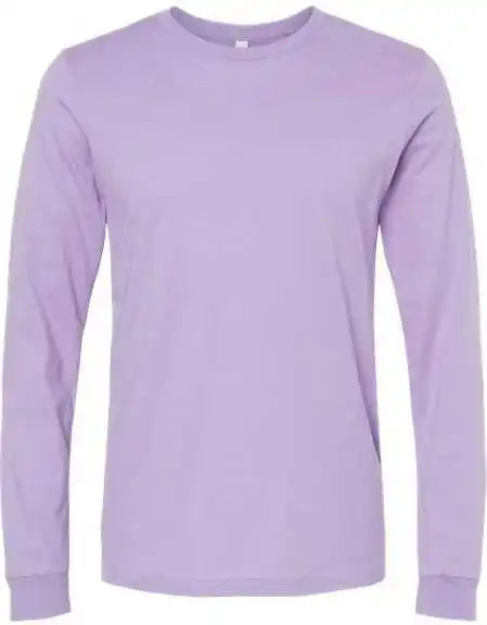 Bella + Canvas 3501 Unisex Jersey Long Sleeve Tee Dark Lavender