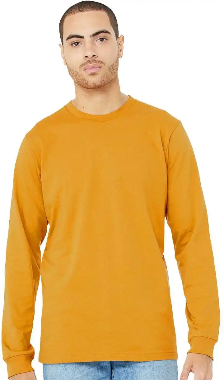 Bella + Canvas 3501 Unisex Jersey Long Sleeve Tee Mustard