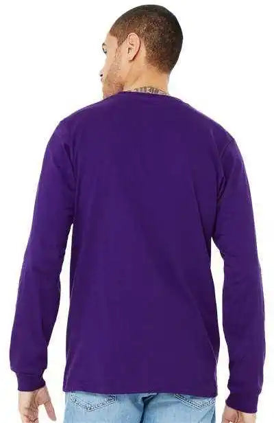 Bella + Canvas 3501 Unisex Jersey Long Sleeve Tee Team Purple