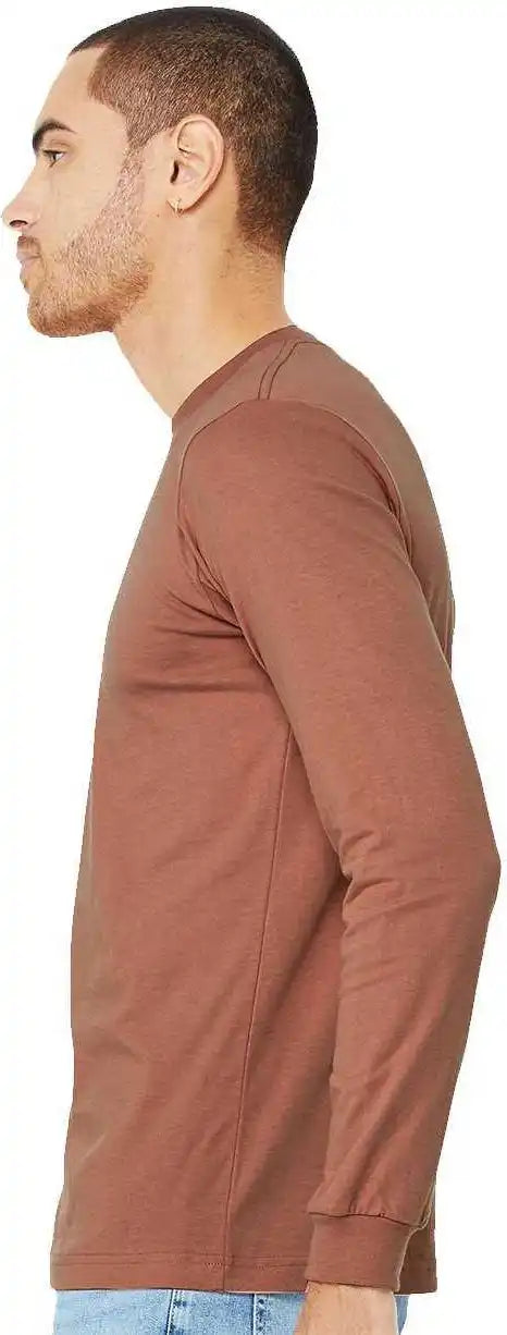 Bella + Canvas 3501 Unisex Jersey Long Sleeve Tee Terracotta