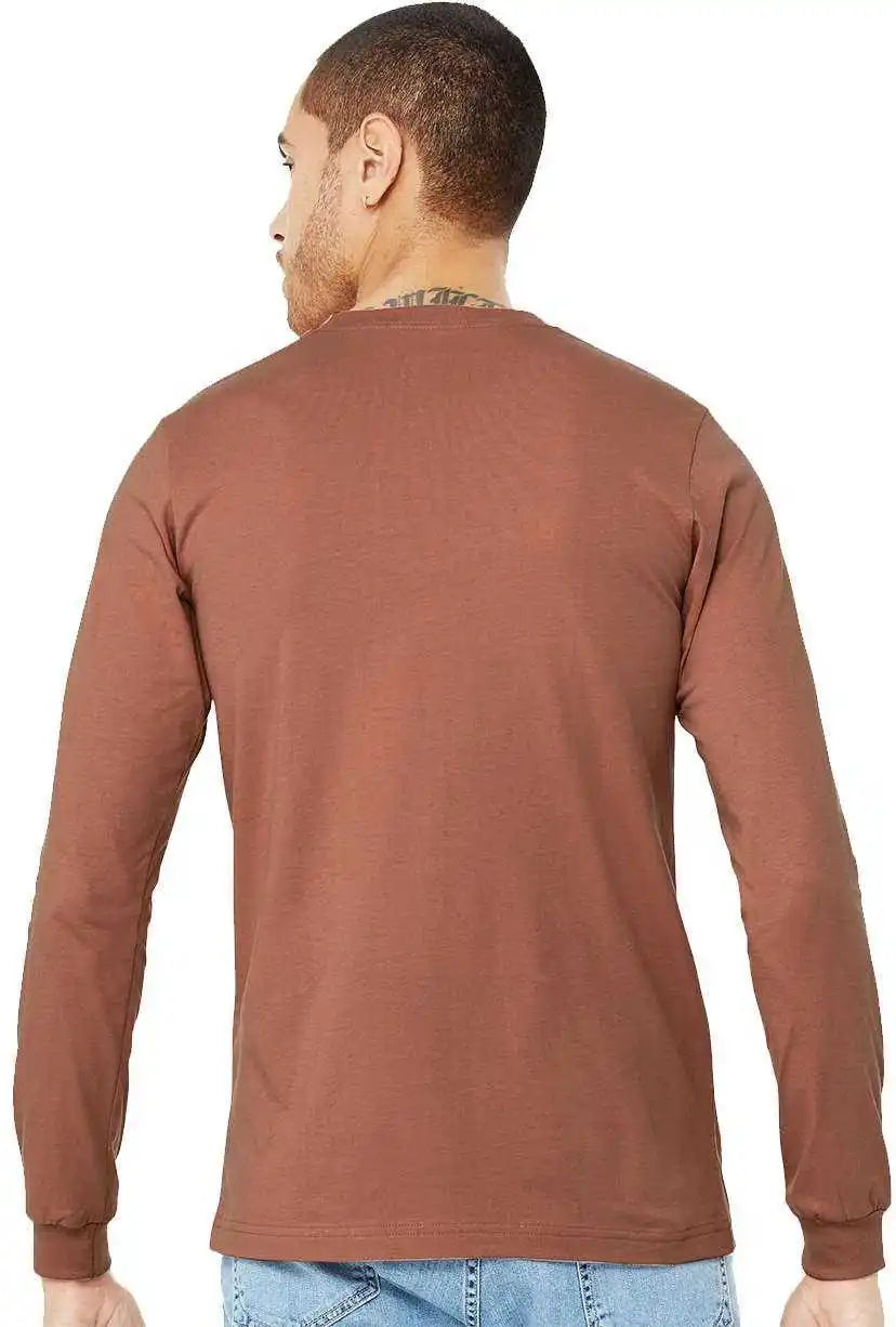 Bella + Canvas 3501 Unisex Jersey Long Sleeve Tee Terracotta