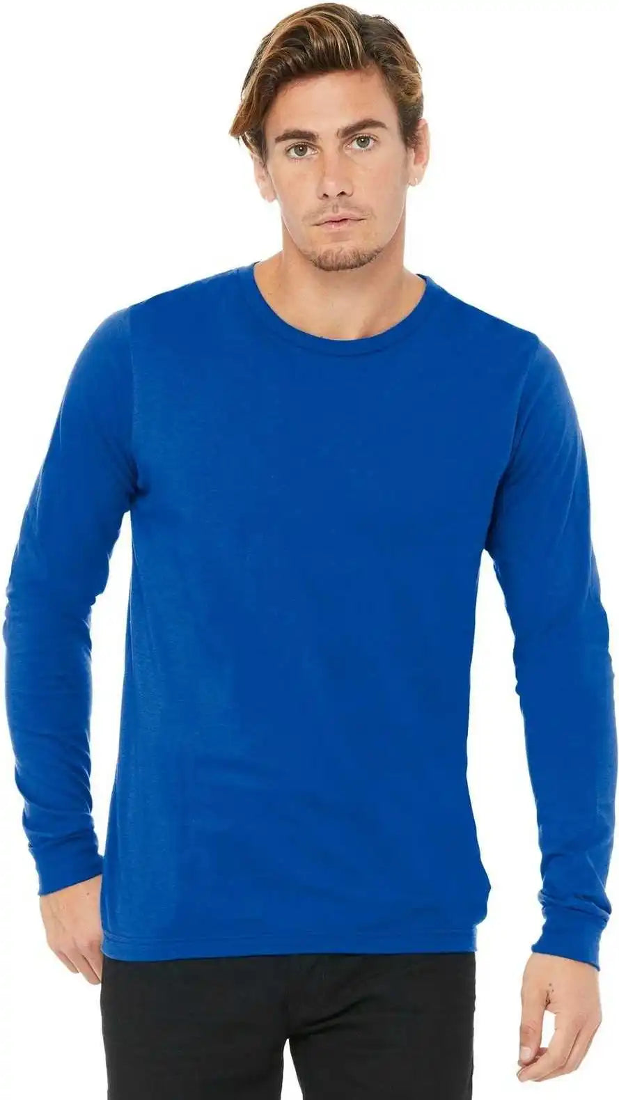 Bella + Canvas 3501 Unisex Jersey Long Sleeve Tee - True Royal