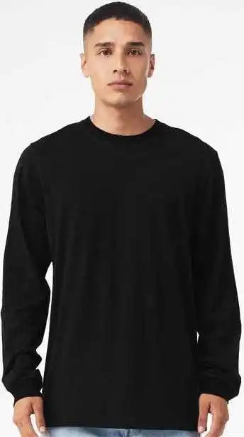 Bella + Canvas 3501 Unisex Jersey Long Sleeve Tee Vintage Black