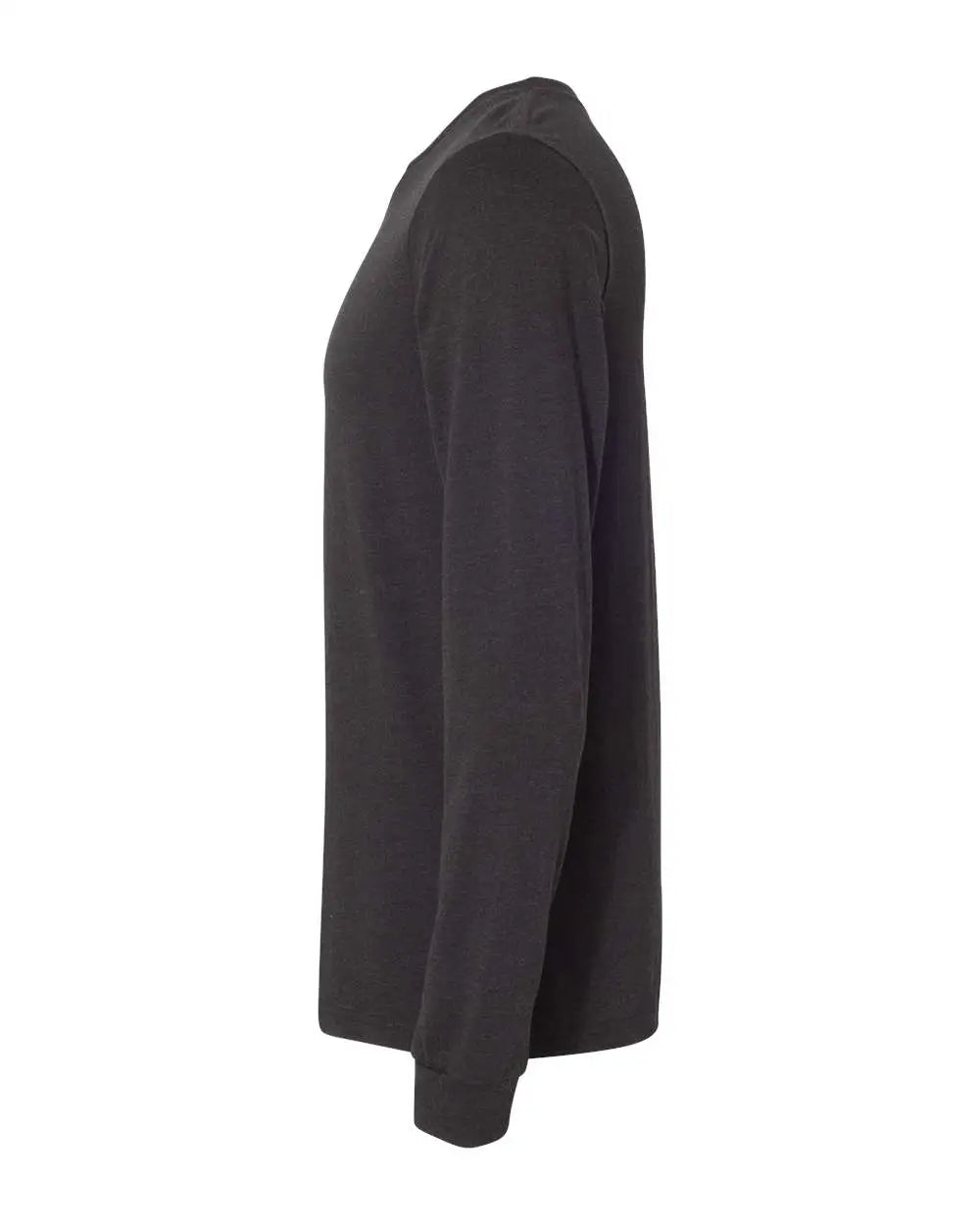 Bella + Canvas 3501cvc Heather Cvc Long Sleeve Tee - Black