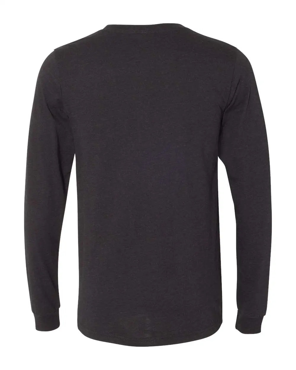 Bella + Canvas 3501cvc Heather Cvc Long Sleeve Tee - Black