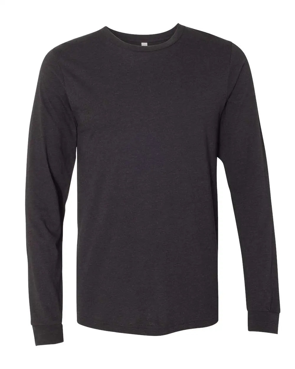 Bella + Canvas 3501cvc Heather Cvc Long Sleeve Tee - Black - Xs