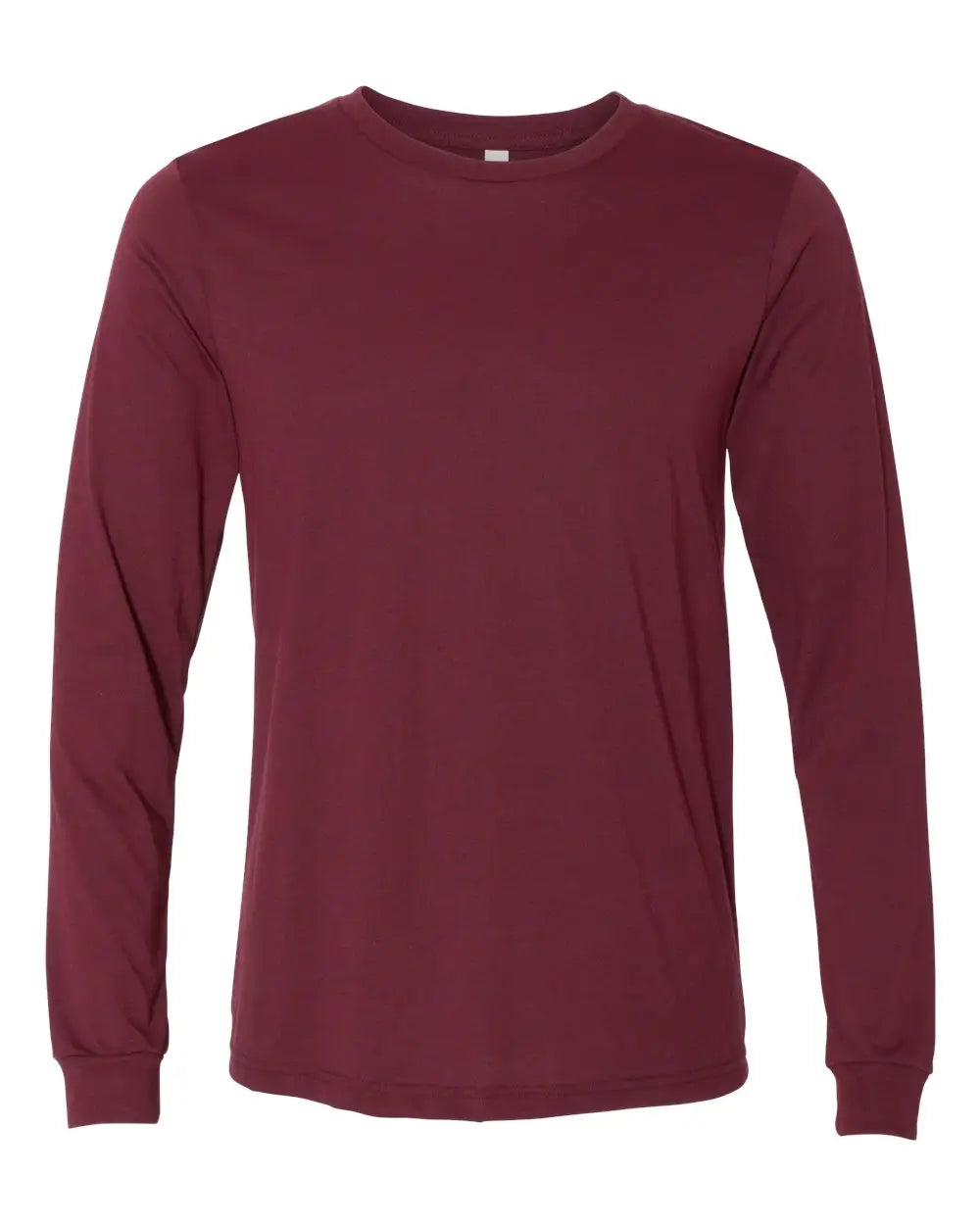 Bella + Canvas 3501cvc Heather Cvc Long Sleeve Tee - Cardinal