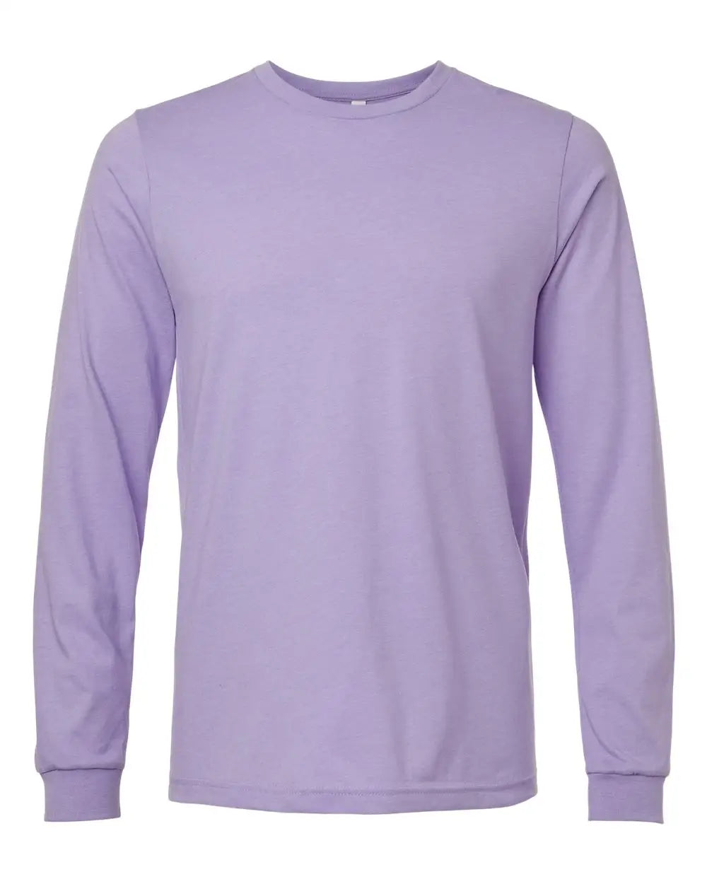 Bella + Canvas 3501cvc Heather Cvc Long Sleeve Tee - Dark Lavender - Xs