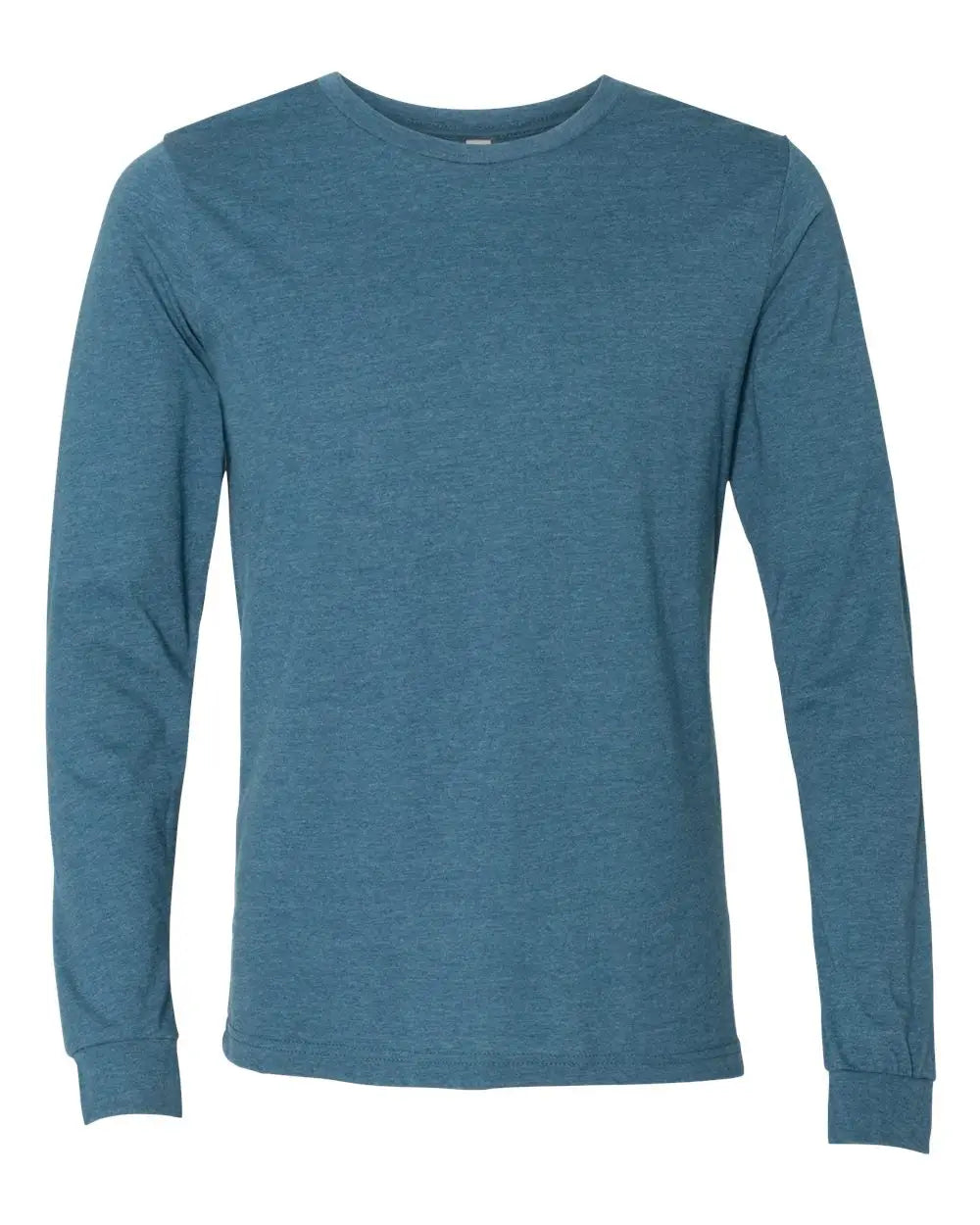 Bella + Canvas 3501cvc Heather Cvc Long Sleeve Tee - Deep Teal - Xs