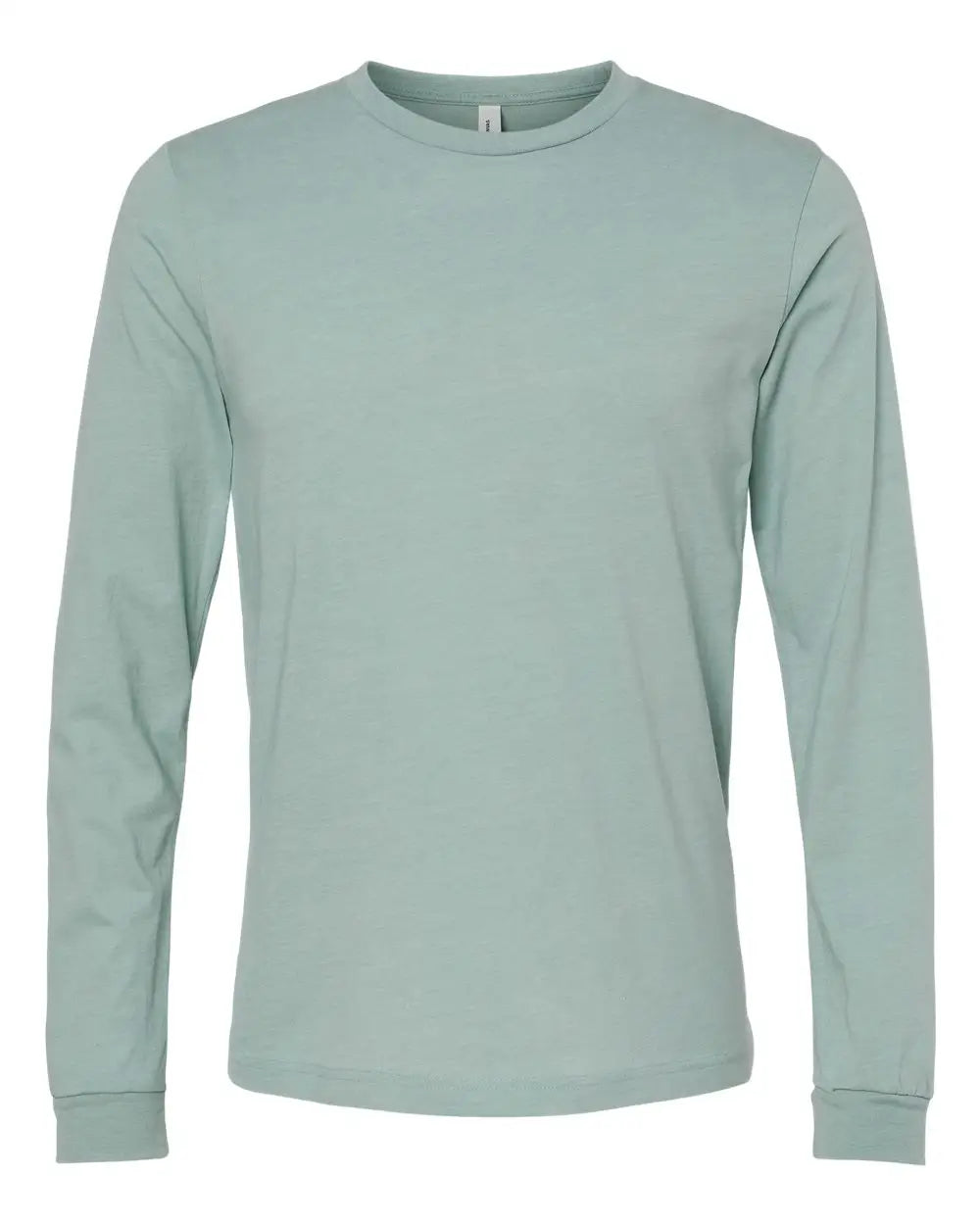 Bella + Canvas 3501cvc Heather Cvc Long Sleeve Tee - Dusty Blue