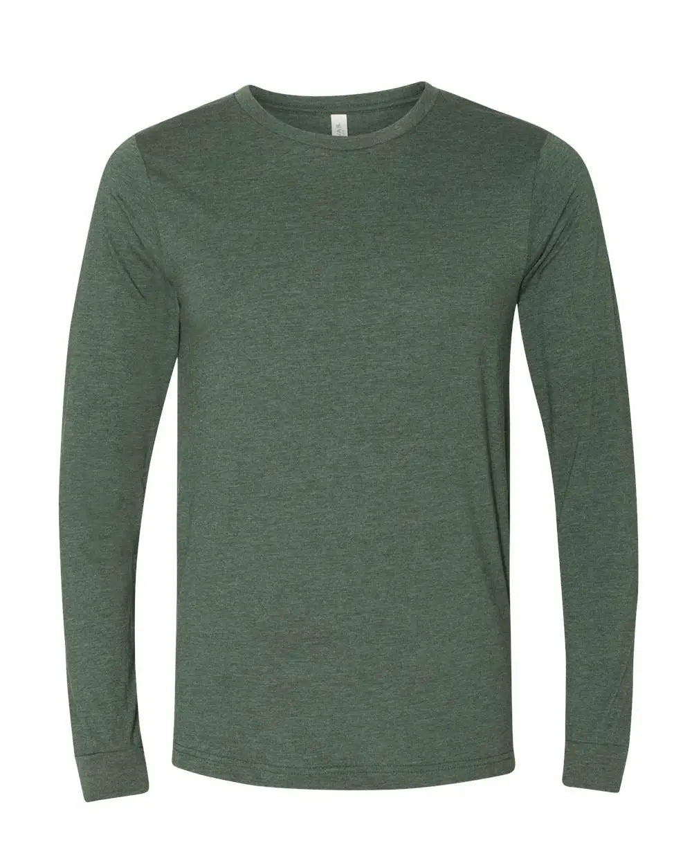 Bella + Canvas 3501cvc Heather Cvc Long Sleeve Tee - Forest - Xs