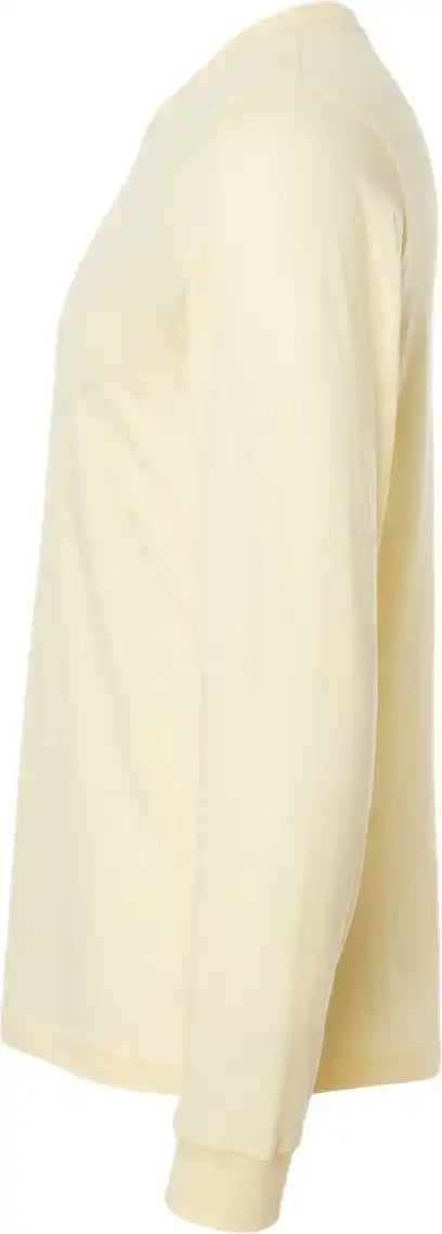 Bella + Canvas 3501cvc Heather Cvc Long Sleeve Tee - French Vanilla