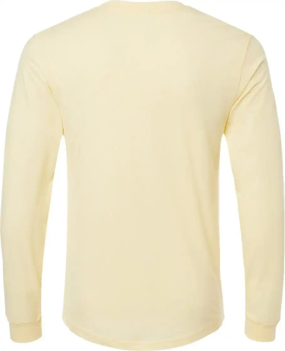 Bella + Canvas 3501cvc Heather Cvc Long Sleeve Tee - French Vanilla - Xs
