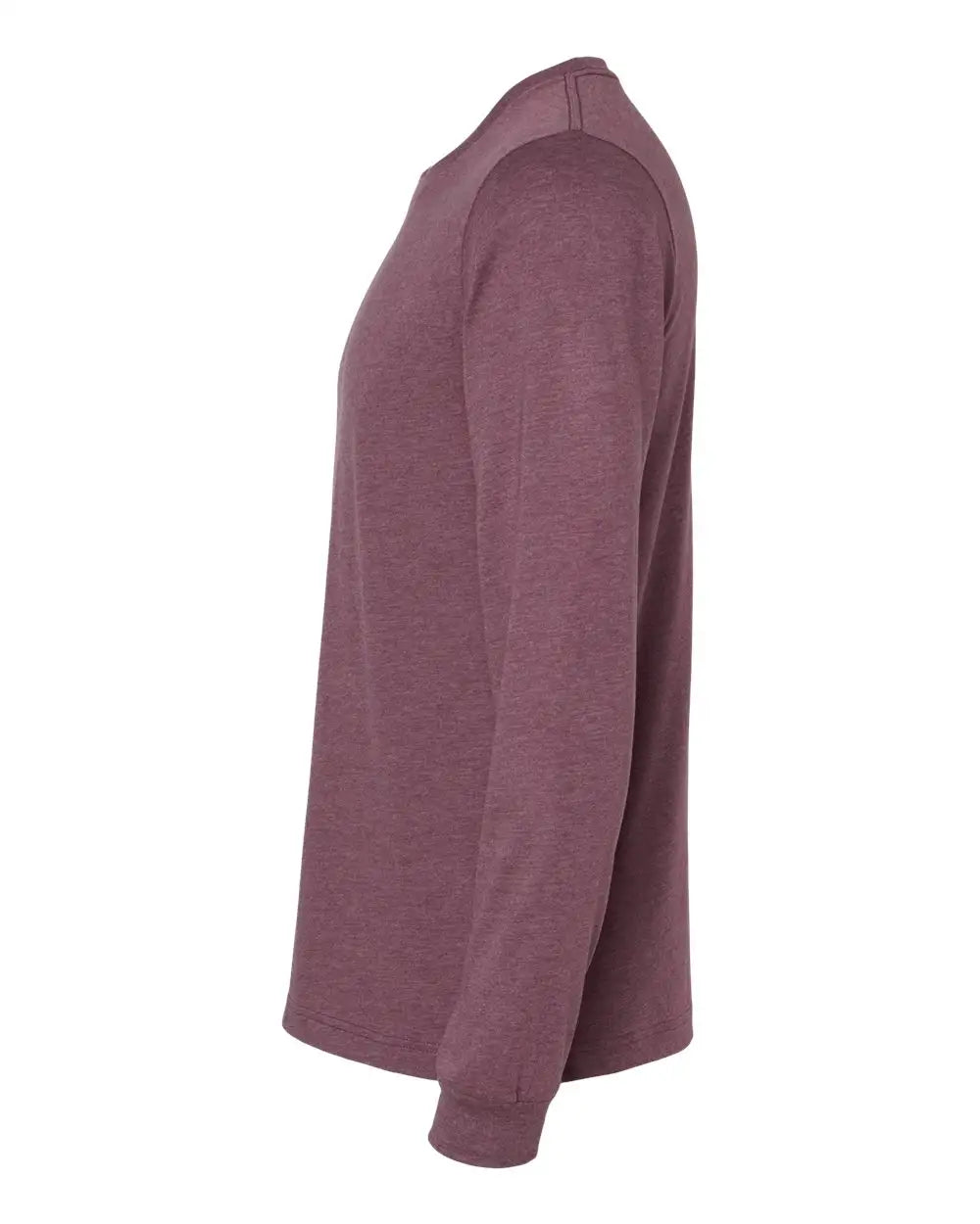 Bella + Canvas 3501cvc Heather Cvc Long Sleeve Tee - Maroon