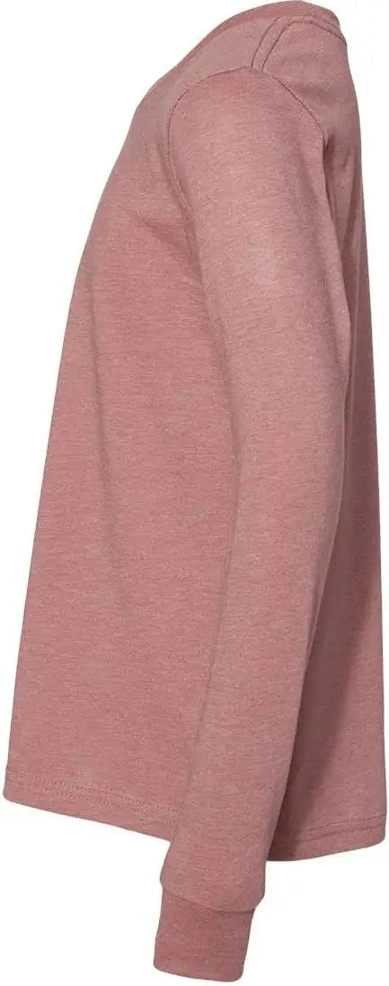 Bella + Canvas 3501cvc Heather Cvc Long Sleeve Tee - Mauve