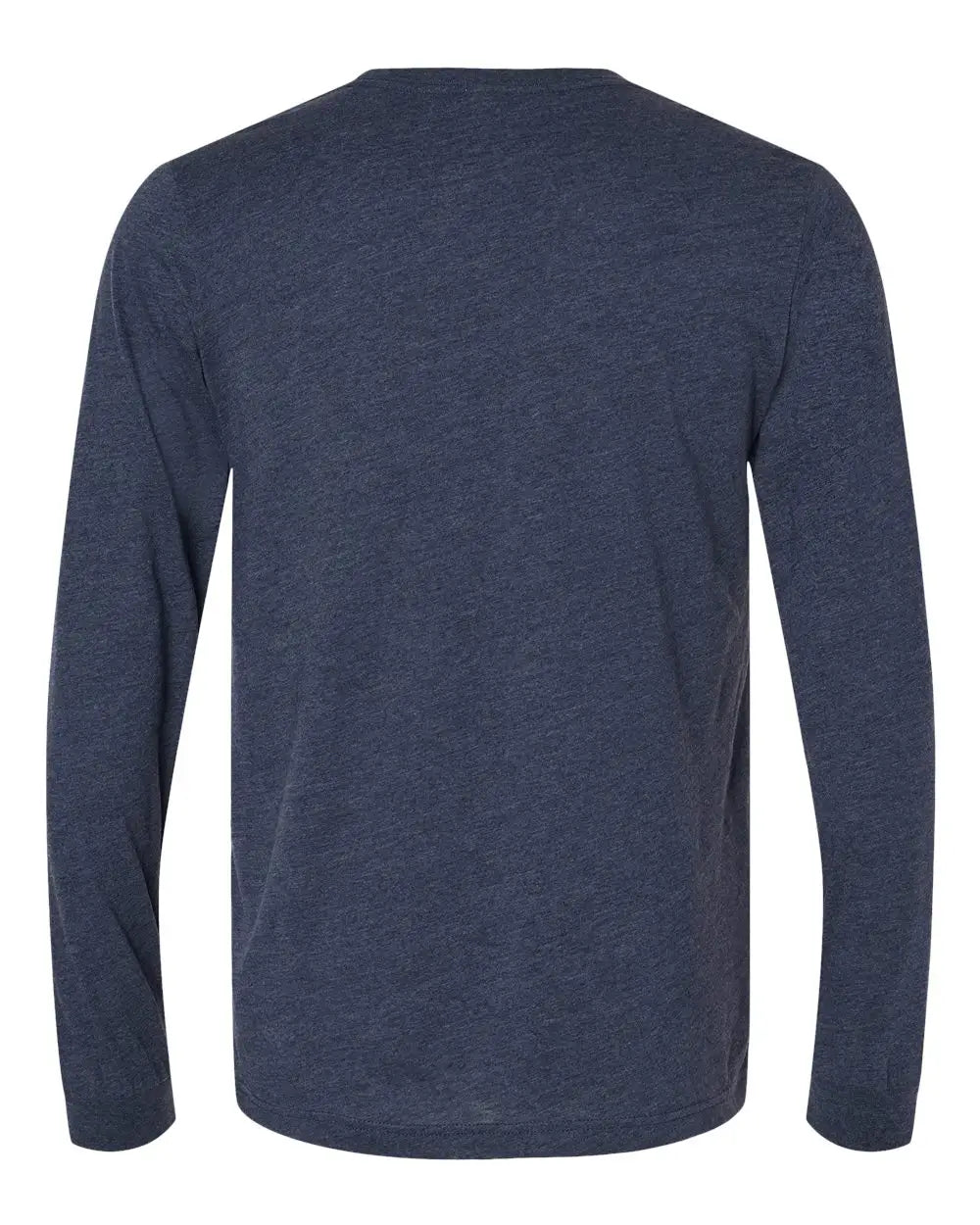 Bella + Canvas 3501cvc Heather Cvc Long Sleeve Tee - Midnight Navy