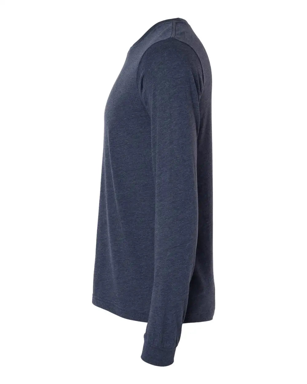 Bella + Canvas 3501cvc Heather Cvc Long Sleeve Tee - Midnight Navy